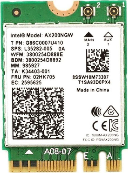 Fotoja e Kartë rrjeti Intel AX200 (AX200.NGWG.NV), M.2, 2400 Mbps, Wi-Fi 6