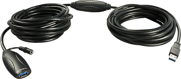 Fotoja e Kabllo Lindy USB-A USB, 15m, e zezë