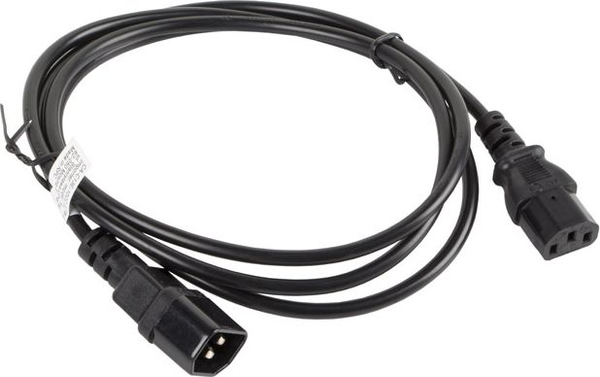 Fotoja e Kabllo rryme Lanberg IEC 320 C13, 1.8m, e zezë
