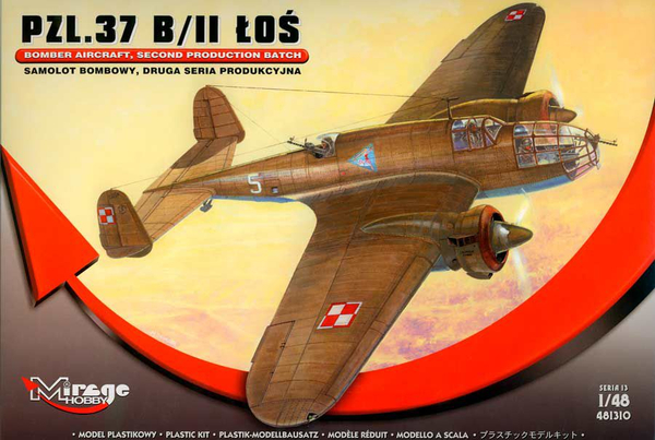 Fotoja e Aeroplan lodër për fëmijë Mirage PZL.37 BII Moose