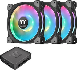 Fotoja e Set 3 ftohës 120 mm + Hub Thermaltake Riing Duo 12 RGB