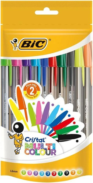 Fotoja e Set stilolapsash Bic Cristal Multicolor, 20 copë