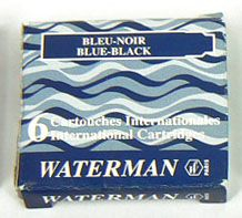 Fotoja e Rimbushje për stilolaps Waterman S0110910, e kaltër/zezë, 8 copë