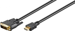 Fotoja e Kabllo Goobay HDMI - DVI-D, 1m, e zezë