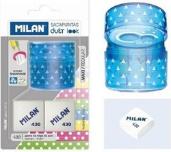 Fotoja e Mprehëse për lapsa + gomë Milan Duet Look