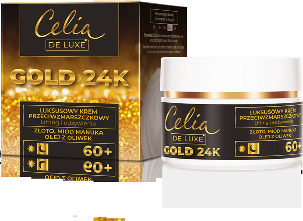 Fotoja e Krem dite anti-rrudhë Celia Gold 24K Luxury 60+, 50 ml