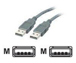 Fotoja e Kabllo Roline, USB2.0, A-A, M/M, 0.8m, e zezë