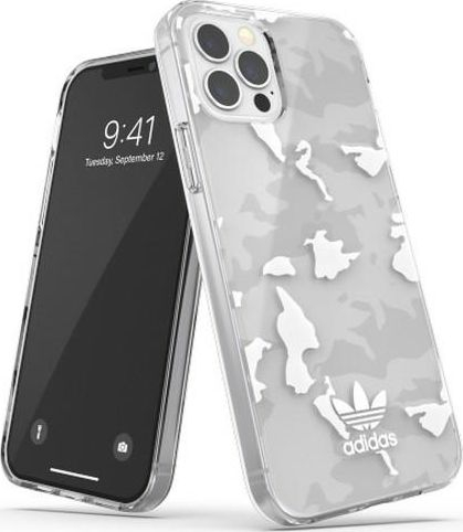 Fotoja e Mbrojtëse Adidas OR SnapCase Camo për iPhone 12/12 Pro, e bardhë