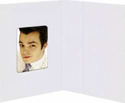 Fotoja e Mbrojtëse për pasaportë Daiber, 38x58 mm, 100 copë, e bardhë