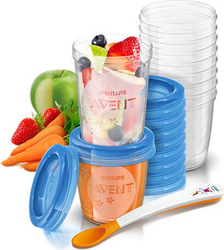Fotoja e Set enë plastike për ushqim Avent, 10x180ml 10x240ml, 20 copë