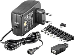 Fotoja e Përshtatës për çelës rrotullues Goobay, 1500mA, 3-12 Volt, i zi