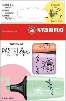 Fotoja e Theksues Stabilo Boss Mini Pastellove, set 3 copë, jeshile/violetë/portokalli