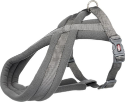 Fotoja e Rrip për qen Trixie Premium Touring, S-M, 40-60cm, 20mm, i hirtë