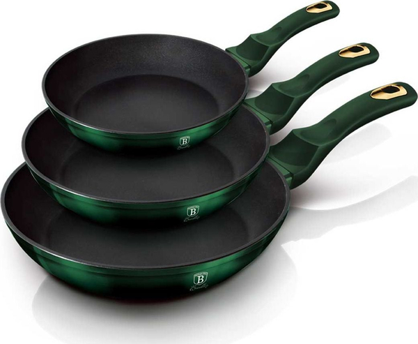 Fotoja e Set tiganësh Berlinger Haus Emerald, 20 - 28 cm, 3 copë, të gjelbër