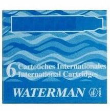 Fotoja e Rimbushje për stilolaps Waterman Inter S0110950, e kaltër, 6 copë