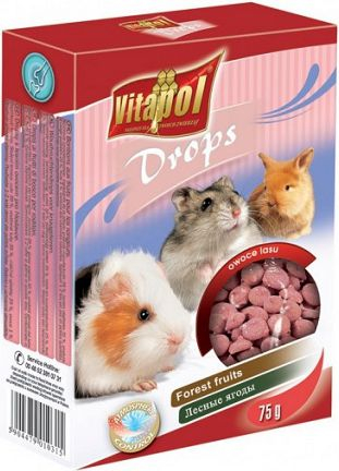Fotoja e Ushqim me fruta për brejtës Vitapol, 75g