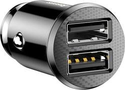 Fotoja e Karikues makine Baseus Grain, 2x USB 5V 3.1A, i zi