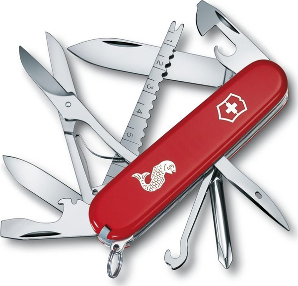 Fotoja e Thikë xhepi Victorinox Fisherman, e kuqe