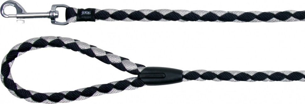 Fotoja e Rrip për qen Trixie Cavo TX-14341, 1m x 12mm, i zi / i argjendtë