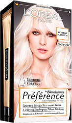 Fotoja e Ngjyrë për flokë L'Oreal Paris Recital Preference Extreme Platinum, e bardhë