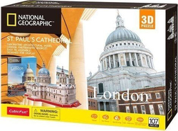Fotoja e Puzzle 3D Cubicfun St Paul's Cathedral National Geographic, 107 pjesë, 3+ vjeç