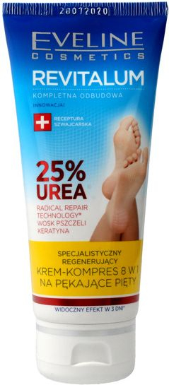 Fotoja e Krem për këmbë Eveline Revitalum 25% Urea, 8in1