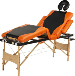 Fotoja e Krevat masazhi Bodyfit, 214 cm, i zi / portokalli