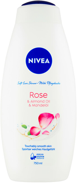 Fotoja e Xhel dushi për lëkurë Nivea Rose & Almond Milk, 750 ml