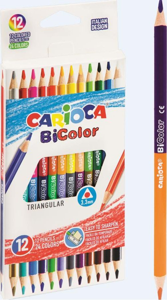 Fotoja e Set ngjyra Carioca BiColor, 12 copë