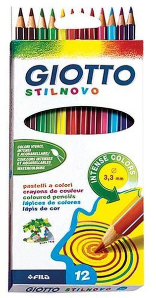 Fotoja e Lapsa me ngjyra Giotto Stilnovo Intense, 12 ngjyra