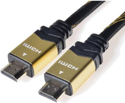 Fotoja e Kabllo PremiumCord HDMI - HDMI, 3m, e zezë/artë