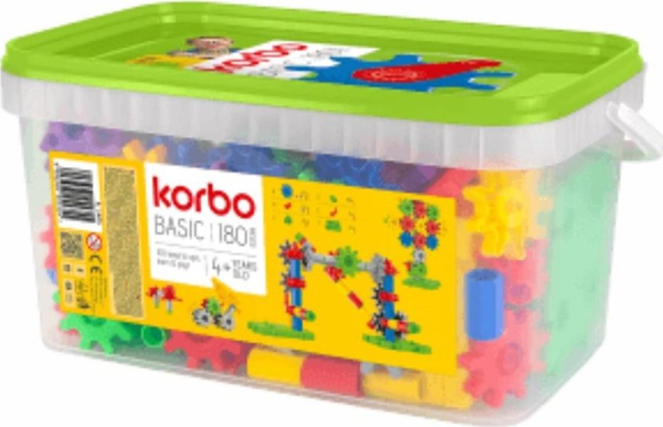 Fotoja e Blloqe ndërtimi Korbo Basic, 180 elemente