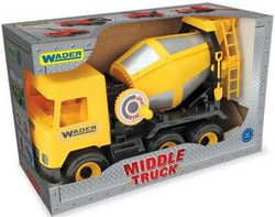 Fotoja e Makinë Wader Middle Truck	- Përzierës betoni, i verdhë