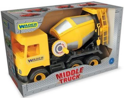Fotoja e Makinë Wader Middle Truck	- Përzierës betoni, i verdhë