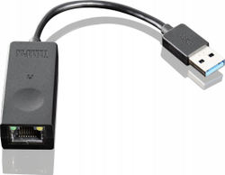 Fotoja e Përshtatës Lenovo USB 3.0 - Ethernet, i zi