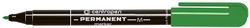 Fotoja e Marker Centropen Permanent Round Tip, 1.00 mm, i gjelbër