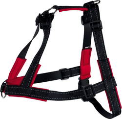 Fotoja e Parzmore për qen Trixie Soft, L/XL, 65-105cm, e zezë/kuqe