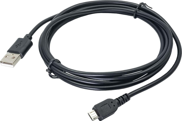 Fotoja e Kabllo Akyga, USB-A në microUSB, 1.8 m, e zezë (AK-USB-01)