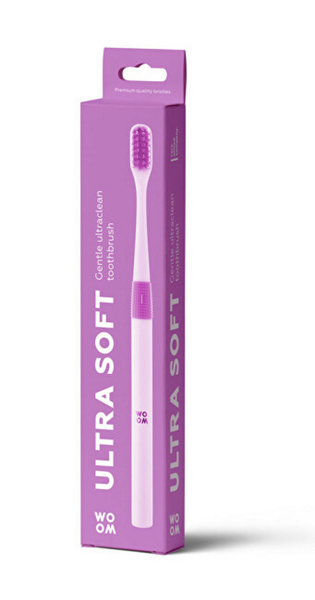 Fotoja e Furçë për dhëmbë Woom Ultra Soft, rozë