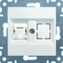 Fotoja e Prizë elektrike Hager Lumina2 WL2110, RJ45, CAT.5e, Picture 1