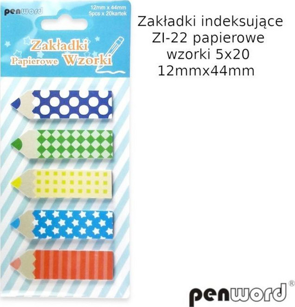 Fotoja e Skeda indeksi Polsirhurt, 12 x 44 mm, 5x 20 copë