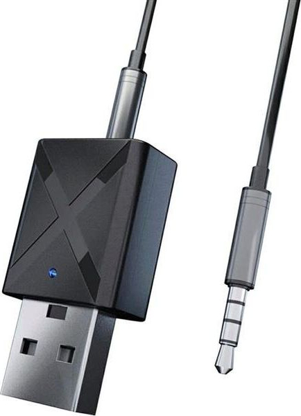 Fotoja e Bluetooth adapter Apte AK276B, 3.5 mm, i zi