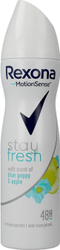 Fotoja e Deodorant sprej Unilever Rexona Stay Fresh, Blue Poppy & Apple, 150 ml