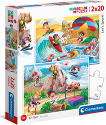 Fotoja e Puzzle Clementoni : Let's Sport! 2 x 20 elemente