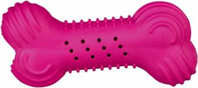 Fotoja e Lodër kockë gome për qen Trixie Rustling Bone, 11cm