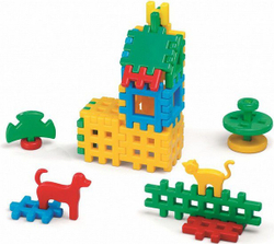 Fotoja e Blloqe ndërtimi Marioinex Little House, 31 elemente, shumëngjyrëshe