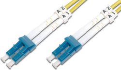 Fotoja e Kabllo Digitus Patchcord, LC/LC, 125µm, Duplex, 2m, i verdhë
