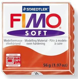 Fotoja e Plastelinë Staedtler Fimo Soft, 56g, e kuqe