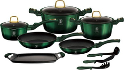 Fotoja e Set tenxheresh Berlinger Haus Metallic Emerald, 12 elemente, të gjelbra