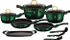 Fotoja e Set tenxheresh Berlinger Haus Metallic Emerald, 12 elemente, të gjelbra, Picture 1
